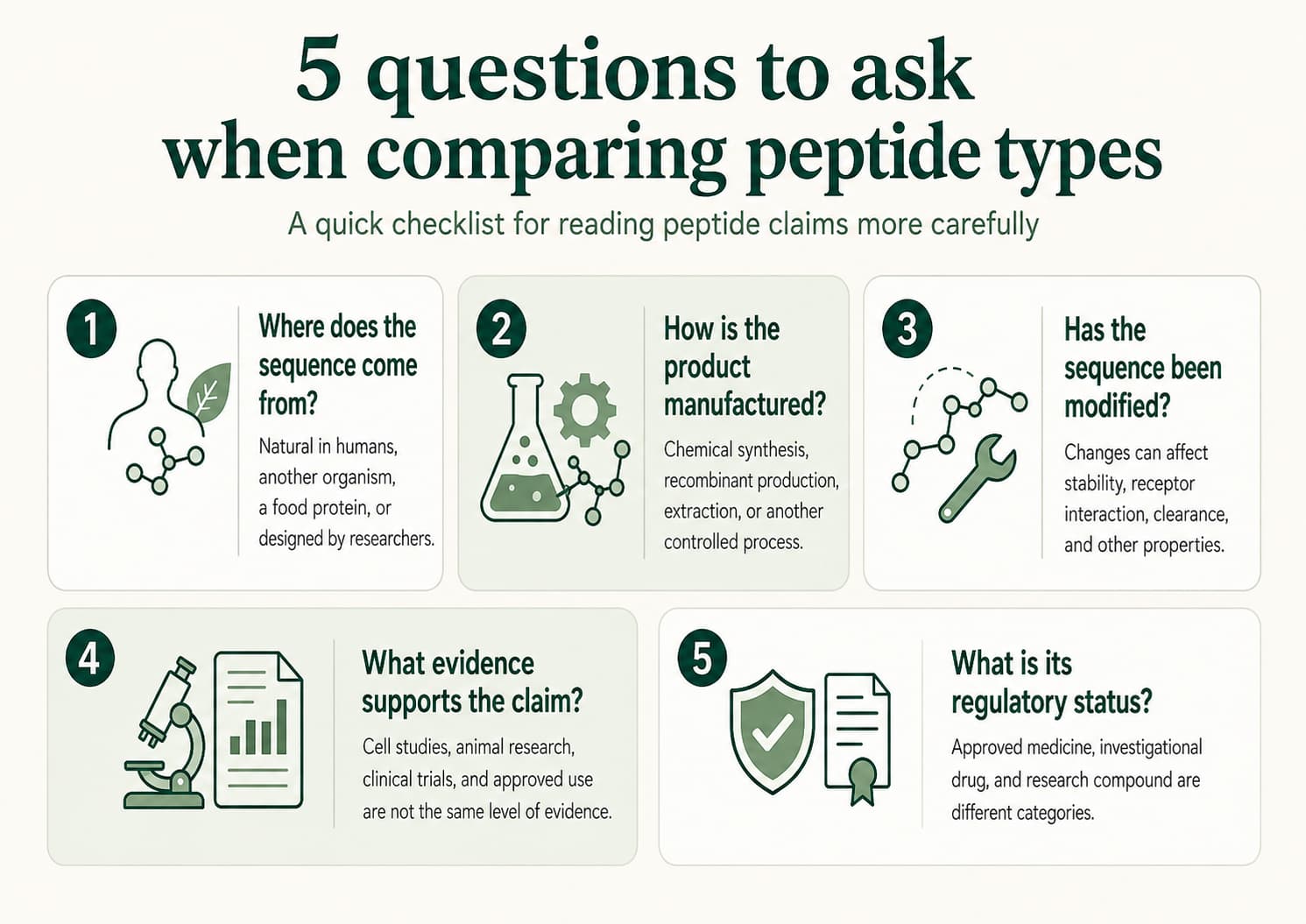 Diagram accompanying Natural, Synthetic and Therapeutic Peptides Explained